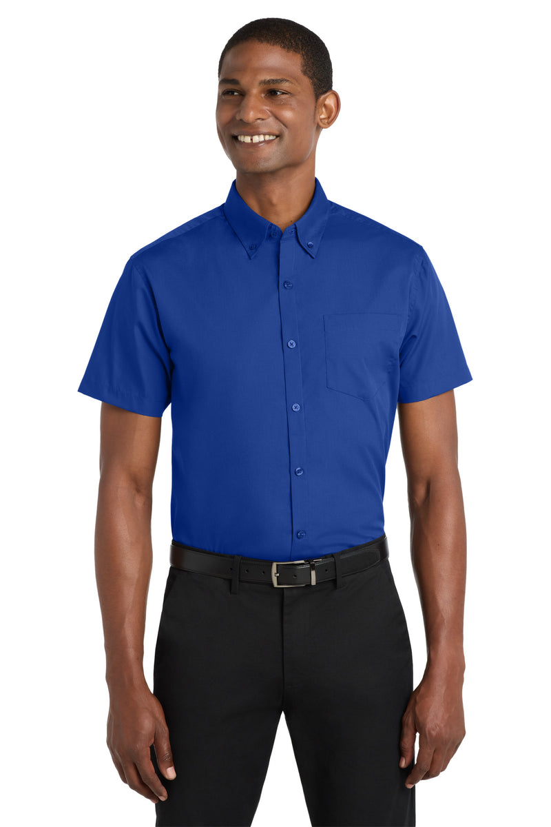 Load image into Gallery viewer, Port Authority Short Sleeve Carefree Poplin Shirt. W101
