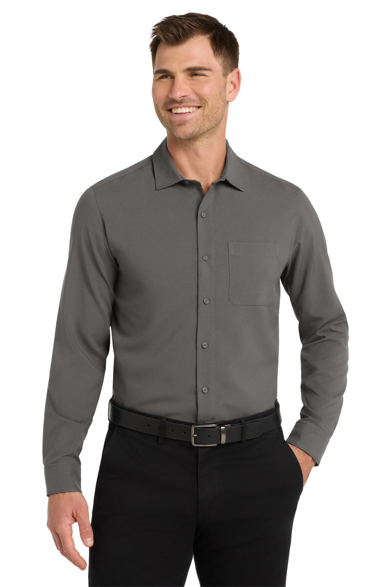 Load image into Gallery viewer, Port Authority  Long Sleeve Performance Staff Shirt W401
