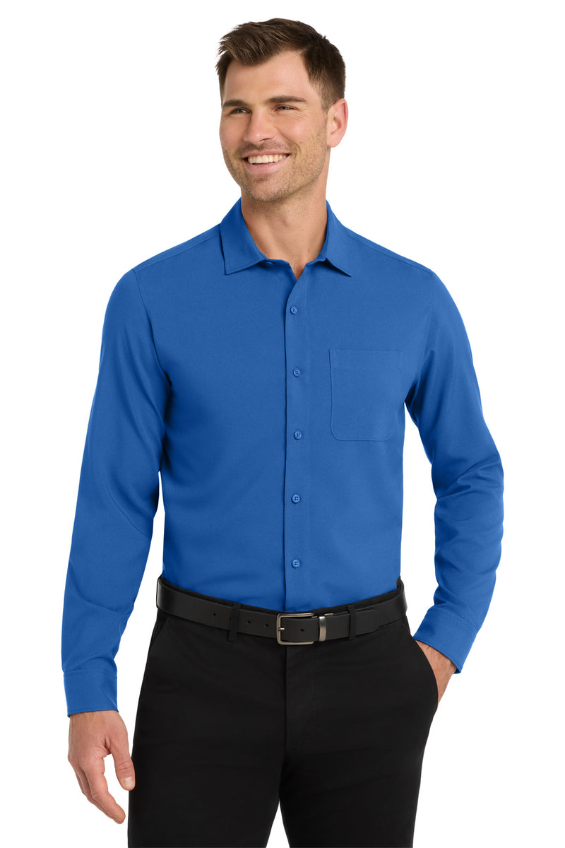Load image into Gallery viewer, Port Authority  Long Sleeve Performance Staff Shirt W401
