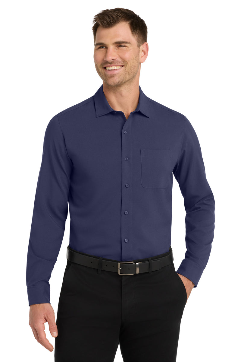 Load image into Gallery viewer, Port Authority  Long Sleeve Performance Staff Shirt W401
