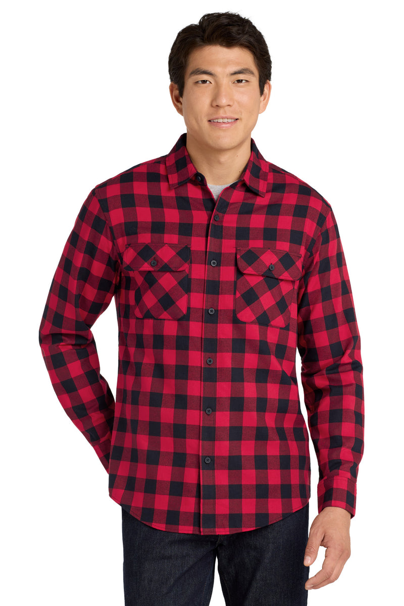 Load image into Gallery viewer, Port Authority Plaid Flannel Shirt. W668
