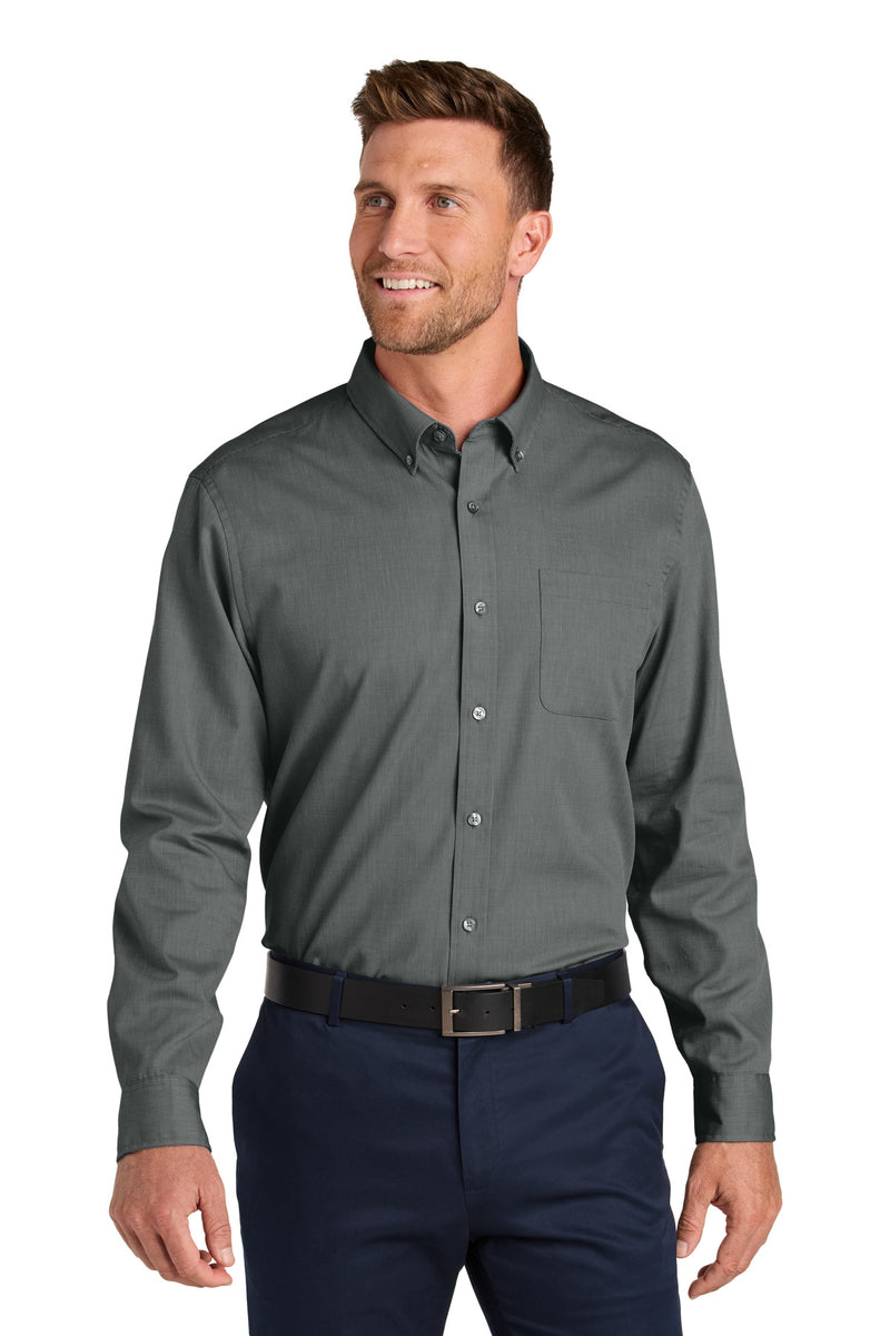 Load image into Gallery viewer, Port Authority Long Sleeve Nailhead Easy Care Shirt W816
