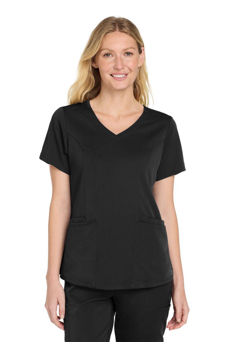 Load image into Gallery viewer, Wink Women&#39;s Premiere Flex Mock Wrap Top WW4268
