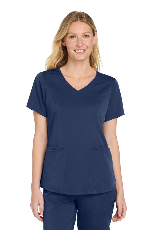 Wink Women's Premiere Flex Mock Wrap Top WW4268