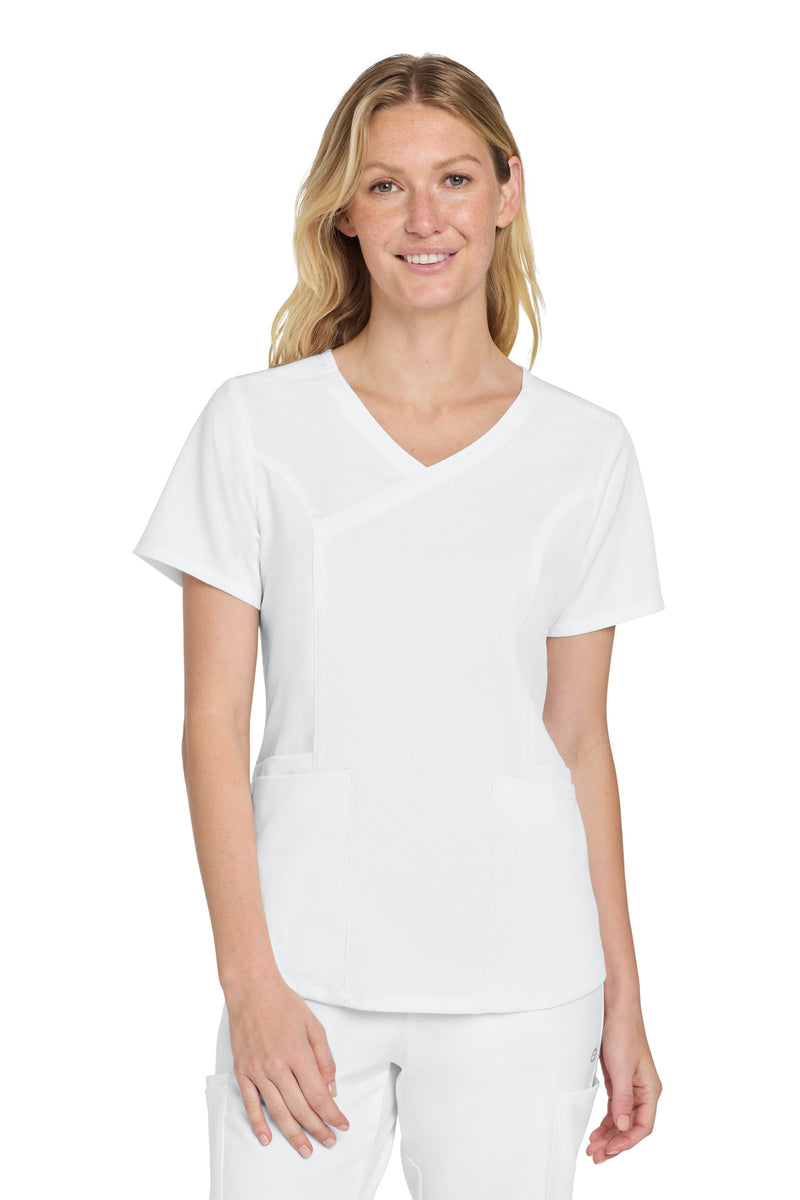 Load image into Gallery viewer, Wink Women&#39;s Premiere Flex Mock Wrap Top WW4268

