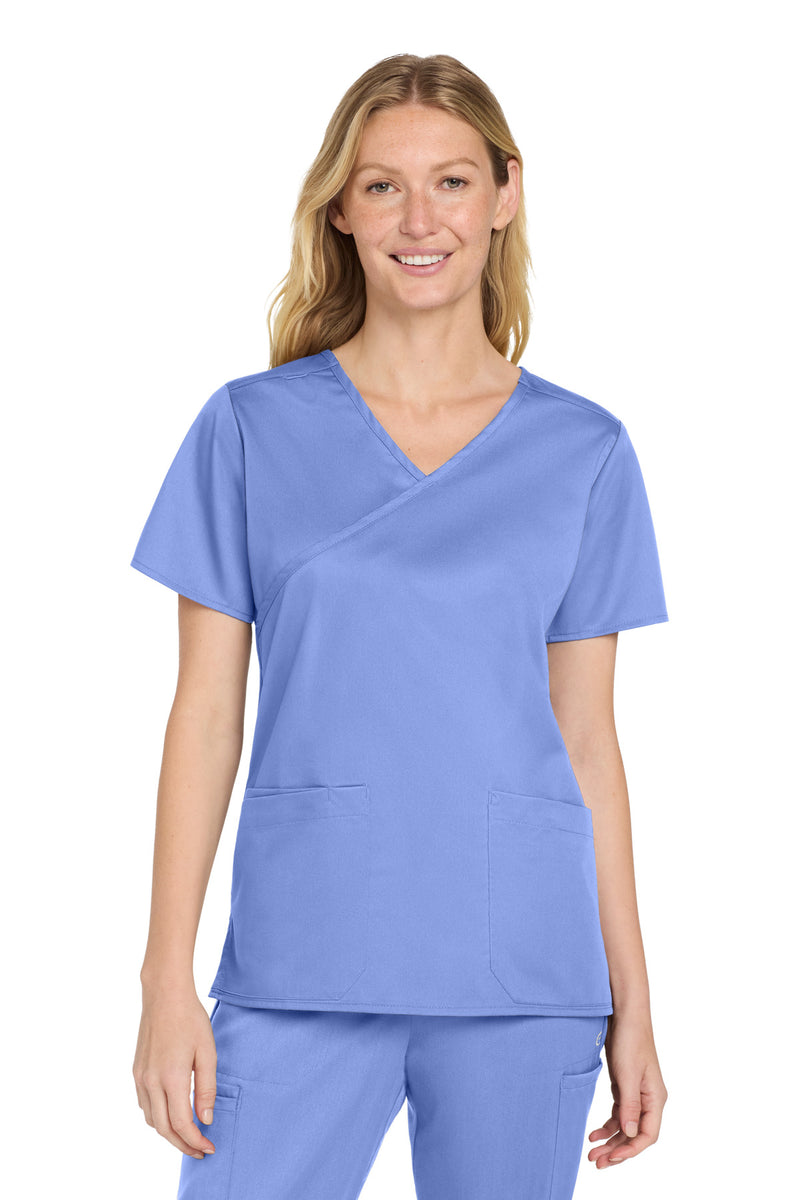 Load image into Gallery viewer, Wink Women&#39;s WorkFlex Mock Wrap Top WW4760

