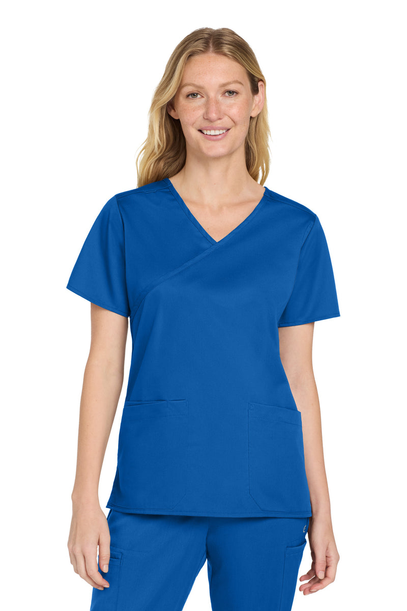 Load image into Gallery viewer, Wink Women&#39;s WorkFlex Mock Wrap Top WW4760
