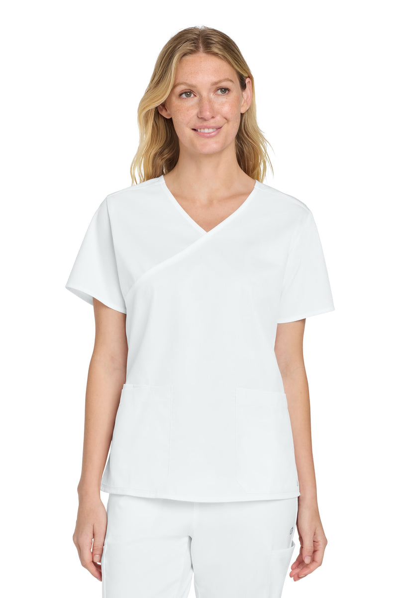 Load image into Gallery viewer, Wink Women&#39;s WorkFlex Mock Wrap Top WW4760
