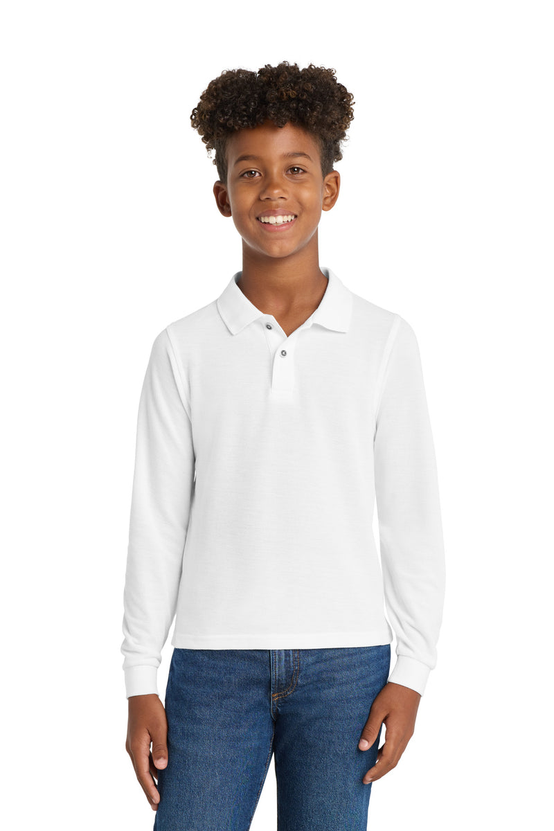 Load image into Gallery viewer, Port Authority Youth Long Sleeve Silk Touch Polo.  Y500LS
