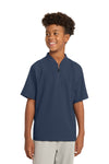 New Era  Youth Cage Short Sleeve 1/4-Zip Jacket. YNEA600