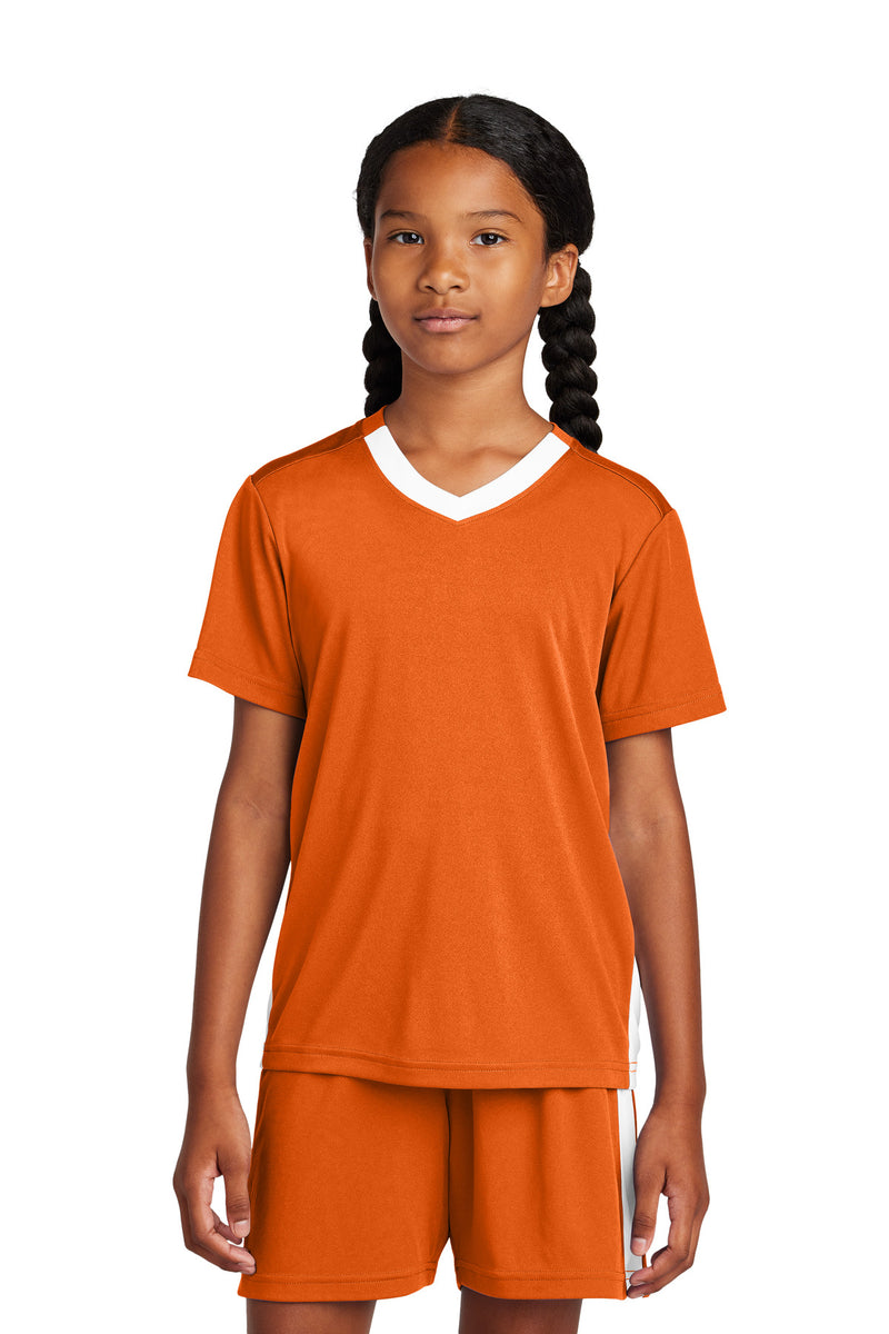 Load image into Gallery viewer, Sport-Tek Youth Competitor United V-Neck YST101
