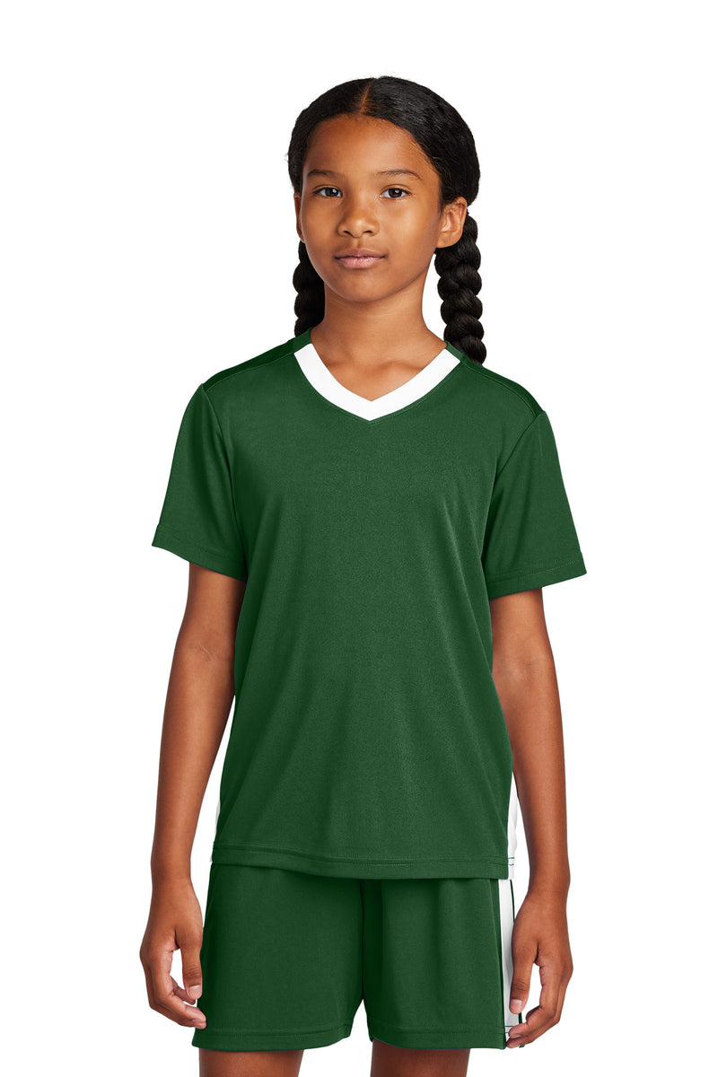 Load image into Gallery viewer, Sport-Tek Youth Competitor United V-Neck YST101
