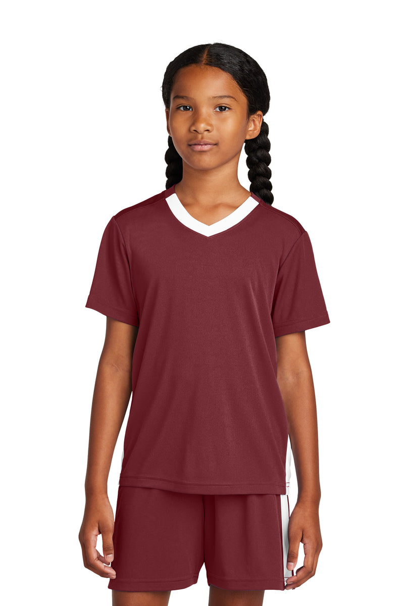 Load image into Gallery viewer, Sport-Tek Youth Competitor United V-Neck YST101
