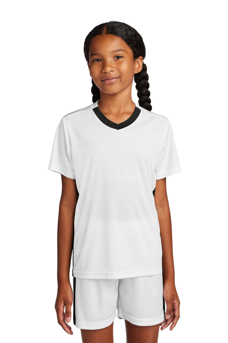 Load image into Gallery viewer, Sport-Tek Youth Competitor United V-Neck YST101
