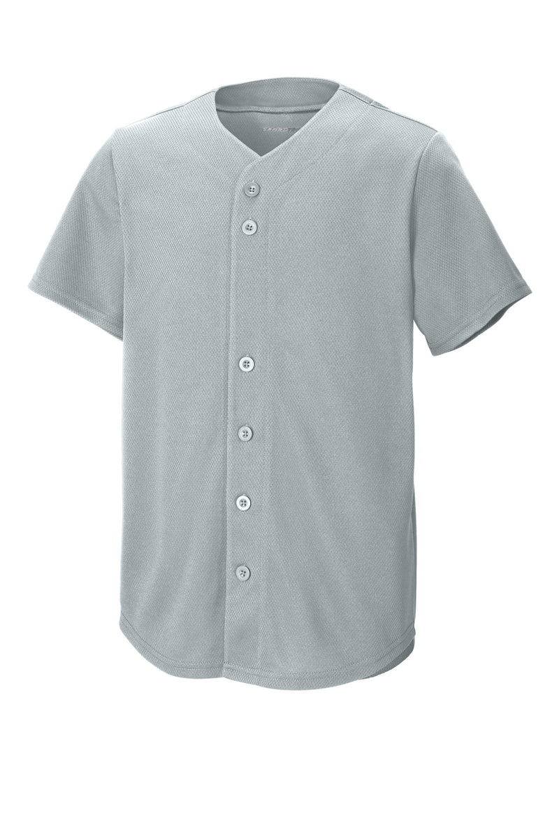 Load image into Gallery viewer, Sport-Tek Youth PosiCharge Tough Mesh Full-Button Jersey YST220
