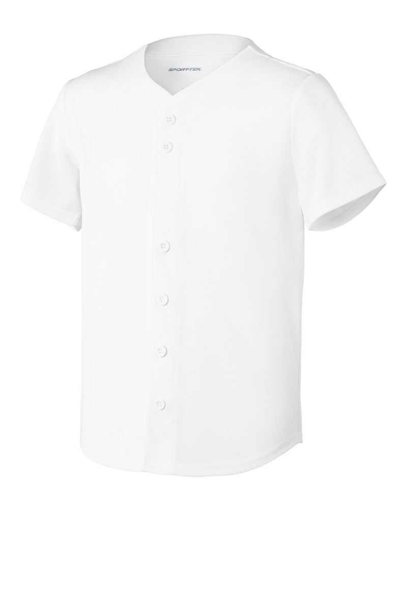 Load image into Gallery viewer, Sport-Tek Youth PosiCharge Tough Mesh Full-Button Jersey YST220
