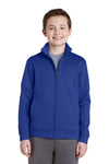 Sport-Tek Youth Sport-Wick Fleece Full-Zip Jacket.  YST241