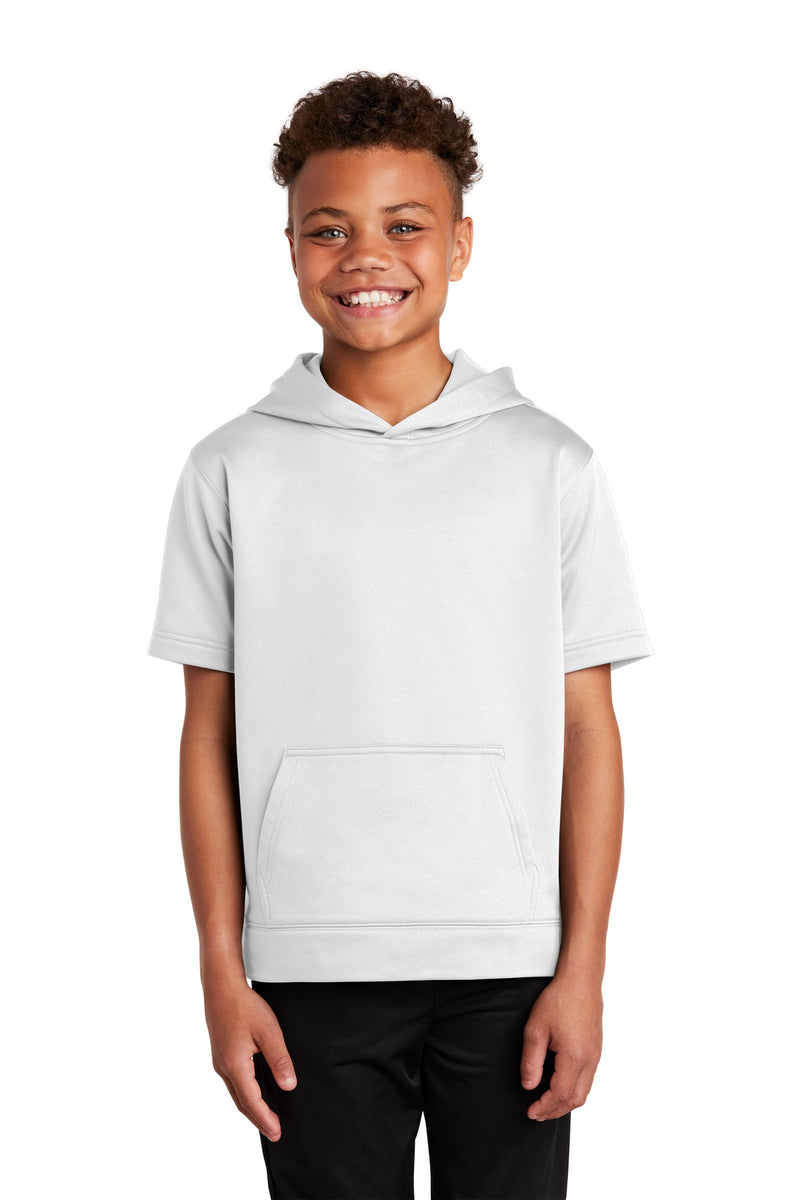 Load image into Gallery viewer, Sport-Tek  Youth Sport-Wick  Fleece Short Sleeve Hooded Pullover. YST251

