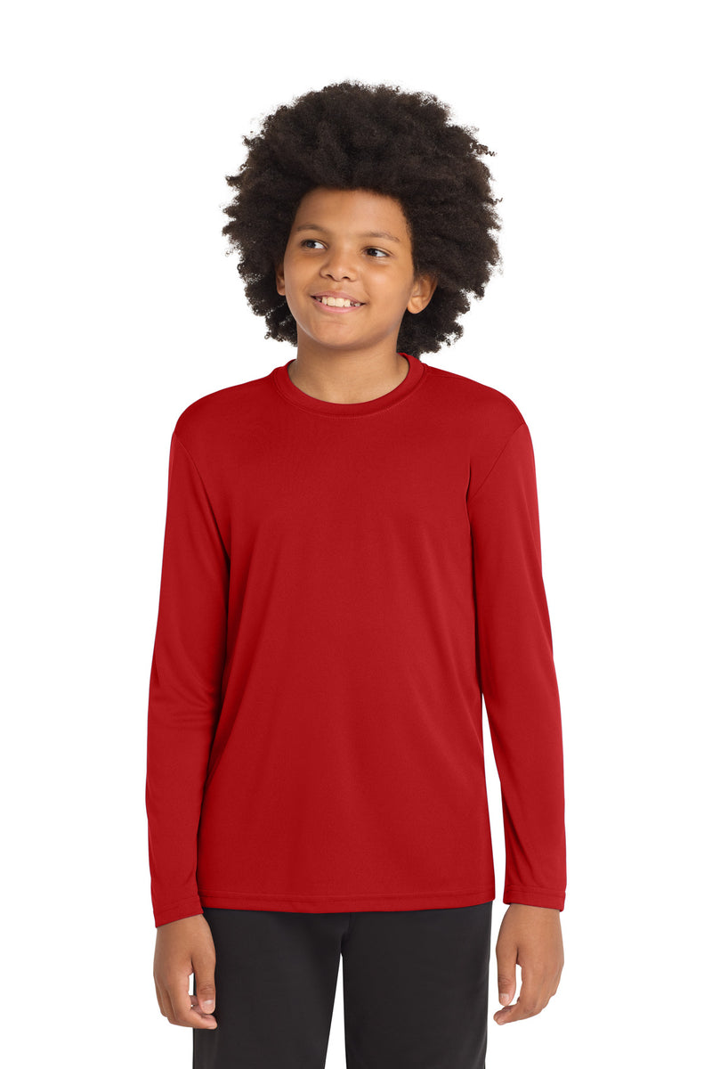 Load image into Gallery viewer, Sport-Tek Youth Long Sleeve PosiCharge Competitor Tee. YST350LS
