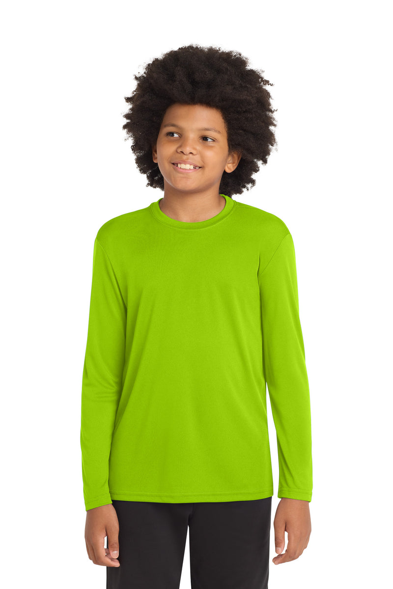 Load image into Gallery viewer, Sport-Tek Youth Long Sleeve PosiCharge Competitor Tee. YST350LS
