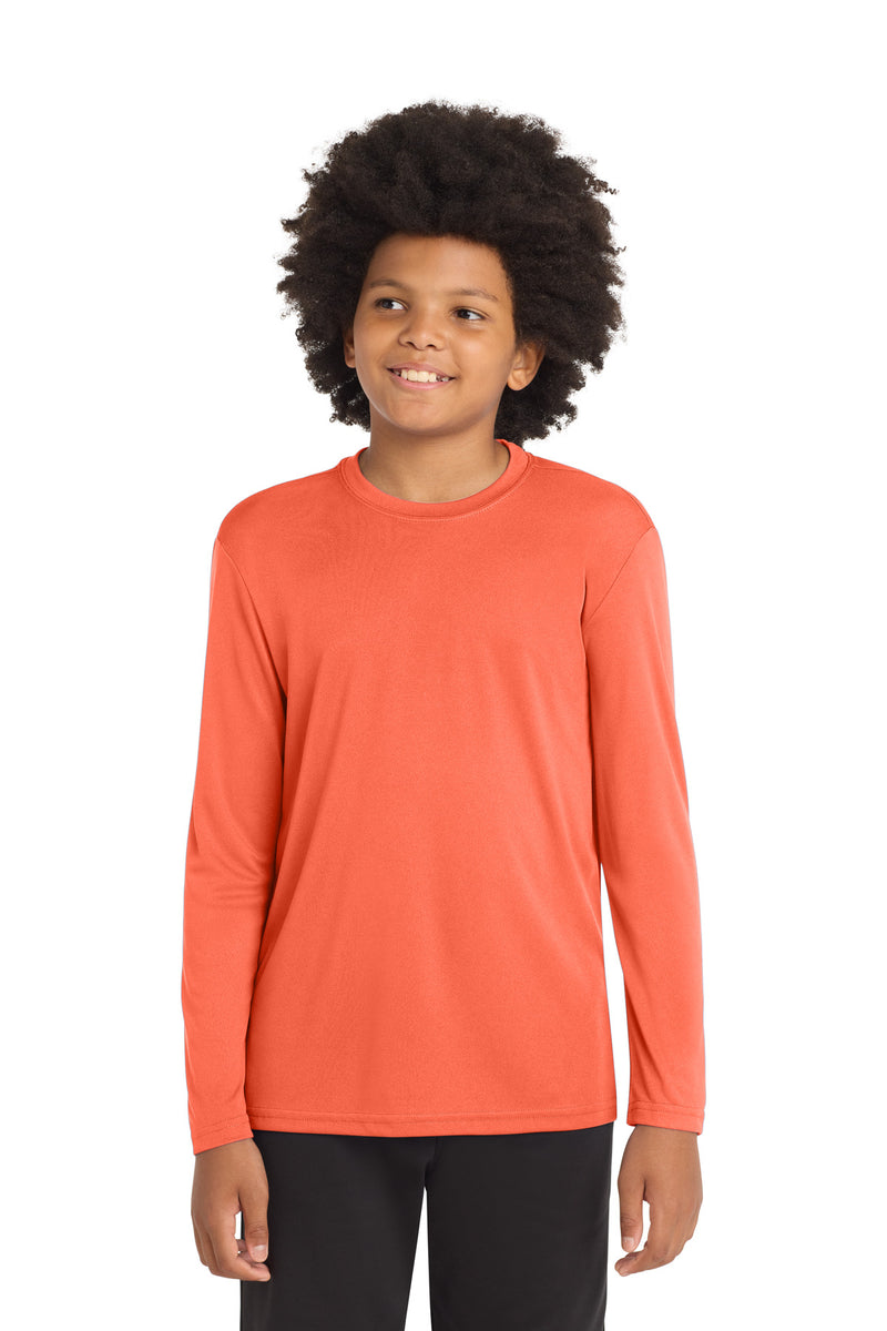 Load image into Gallery viewer, Sport-Tek Youth Long Sleeve PosiCharge Competitor Tee. YST350LS
