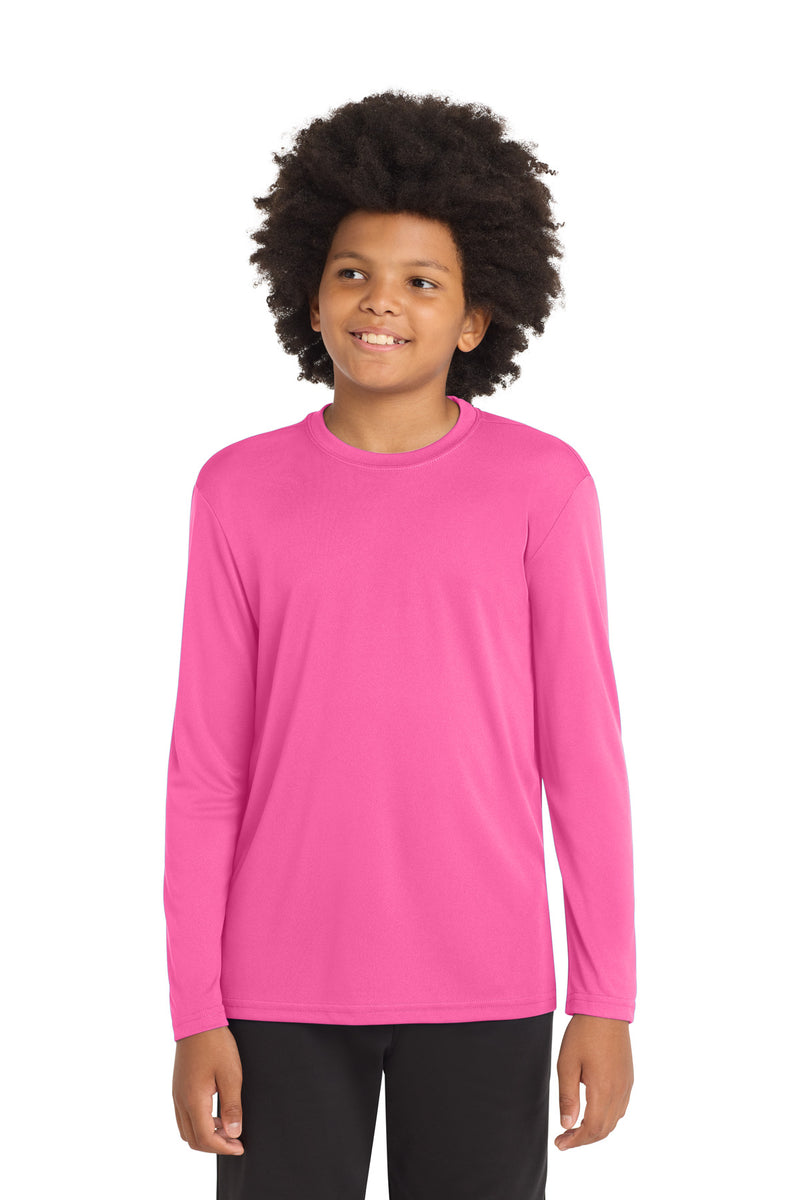 Load image into Gallery viewer, Sport-Tek Youth Long Sleeve PosiCharge Competitor Tee. YST350LS
