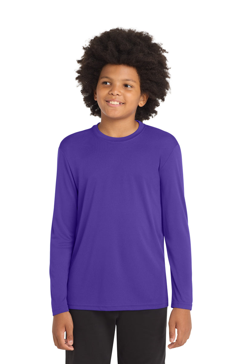 Load image into Gallery viewer, Sport-Tek Youth Long Sleeve PosiCharge Competitor Tee. YST350LS
