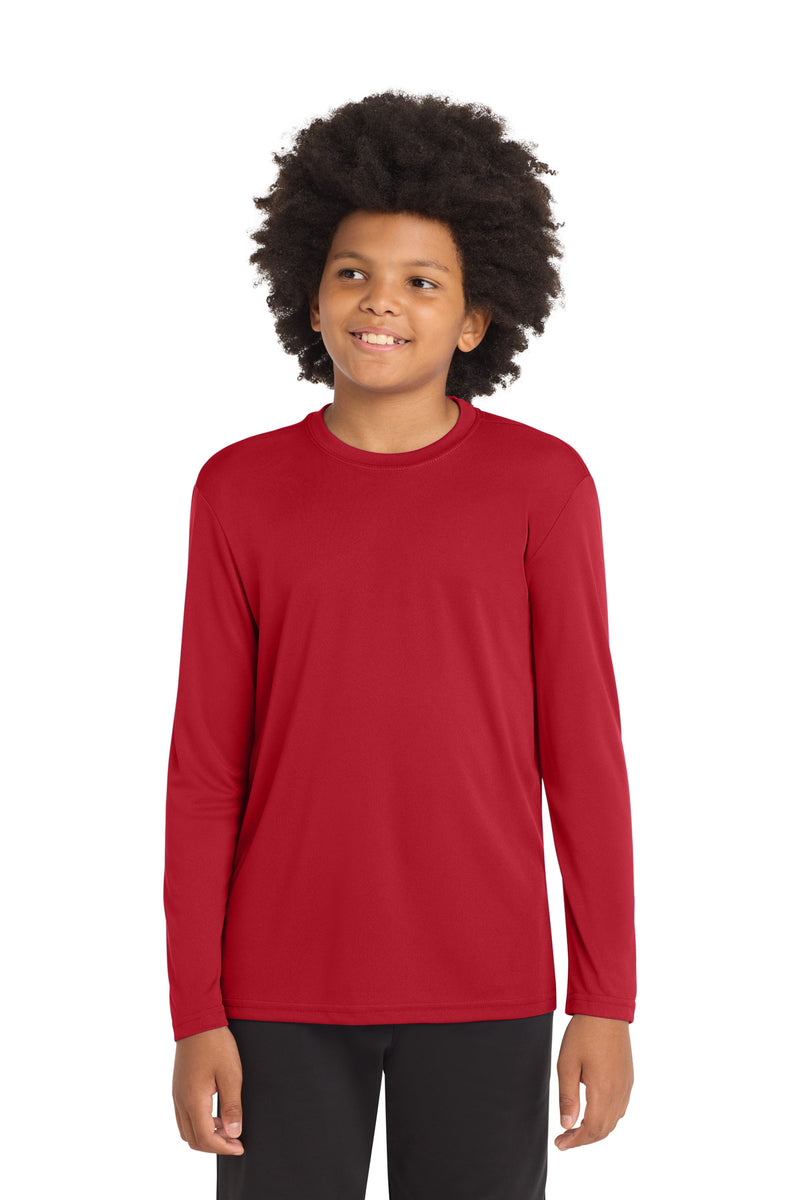 Load image into Gallery viewer, Sport-Tek Youth Long Sleeve PosiCharge Competitor Tee. YST350LS
