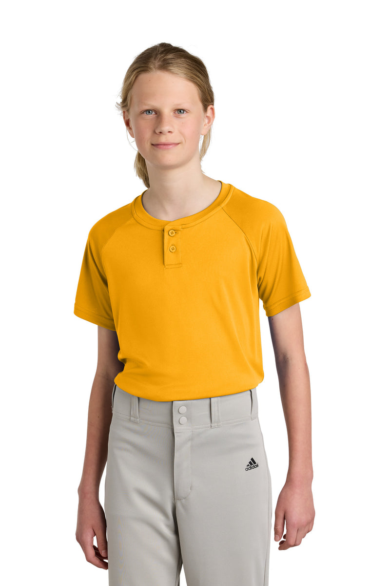 Load image into Gallery viewer, Sport-Tek Youth PosiCharge Competitor 2-Button Henley YST359
