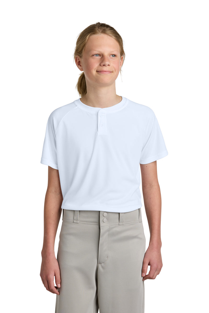 Load image into Gallery viewer, Sport-Tek Youth PosiCharge Competitor 2-Button Henley YST359
