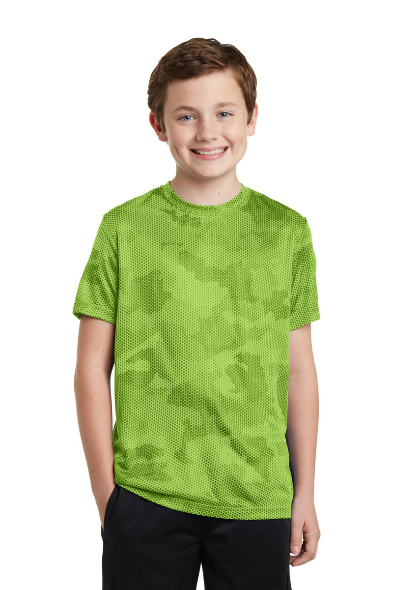 Load image into Gallery viewer, Sport-Tek Youth CamoHex Tee. YST370
