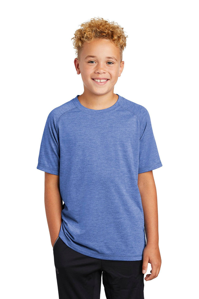Load image into Gallery viewer, Sport-Tek  Youth PosiCharge  Tri-Blend Wicking Raglan Tee. YST400
