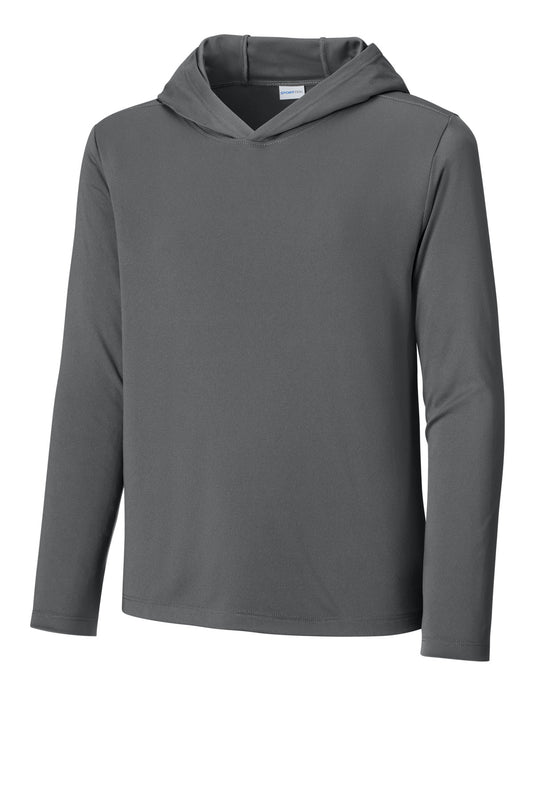 Sport-Tek Youth Posi-UV Pro Long Sleeve Hoodie YST420LSH