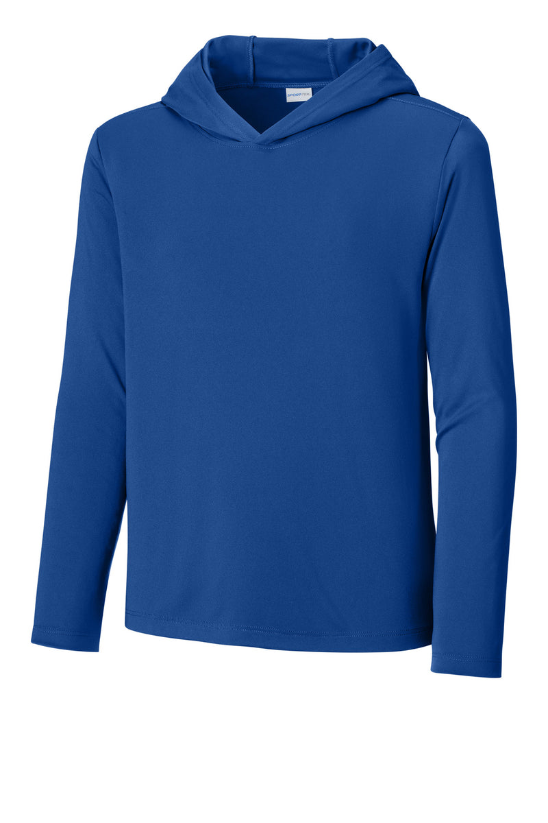 Load image into Gallery viewer, Sport-Tek Youth Posi-UV Pro Long Sleeve Hoodie YST420LSH
