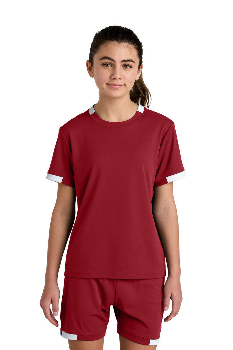 Load image into Gallery viewer, Sport-Tek Youth Club Short Sleeve Crew YST440
