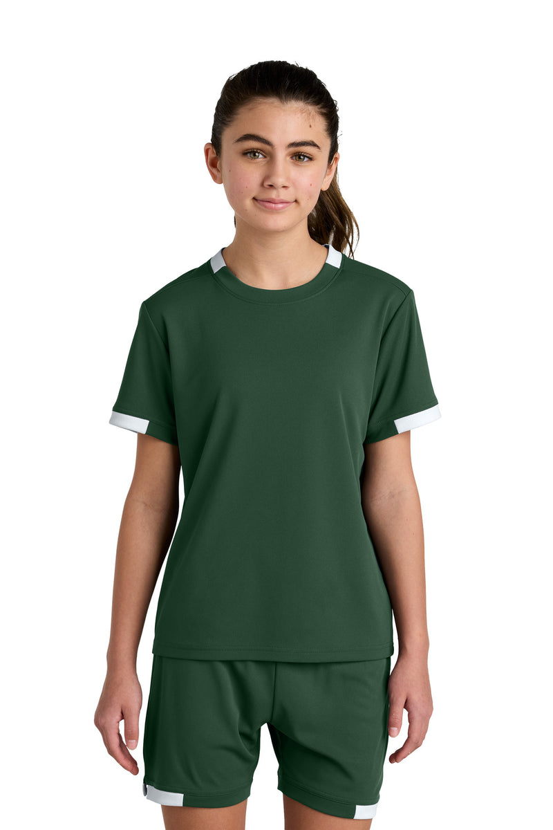 Load image into Gallery viewer, Sport-Tek Youth Club Short Sleeve Crew YST440
