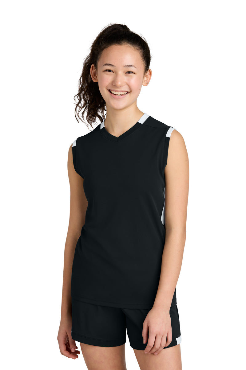 Load image into Gallery viewer, Sport-Tek Youth Club Sleeveless V-Neck YST441
