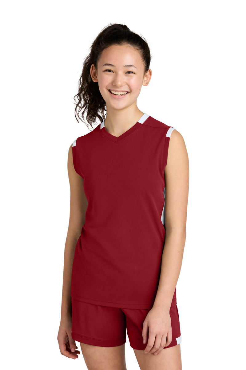 Load image into Gallery viewer, Sport-Tek Youth Club Sleeveless V-Neck YST441
