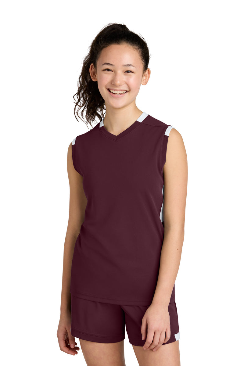 Load image into Gallery viewer, Sport-Tek Youth Club Sleeveless V-Neck YST441
