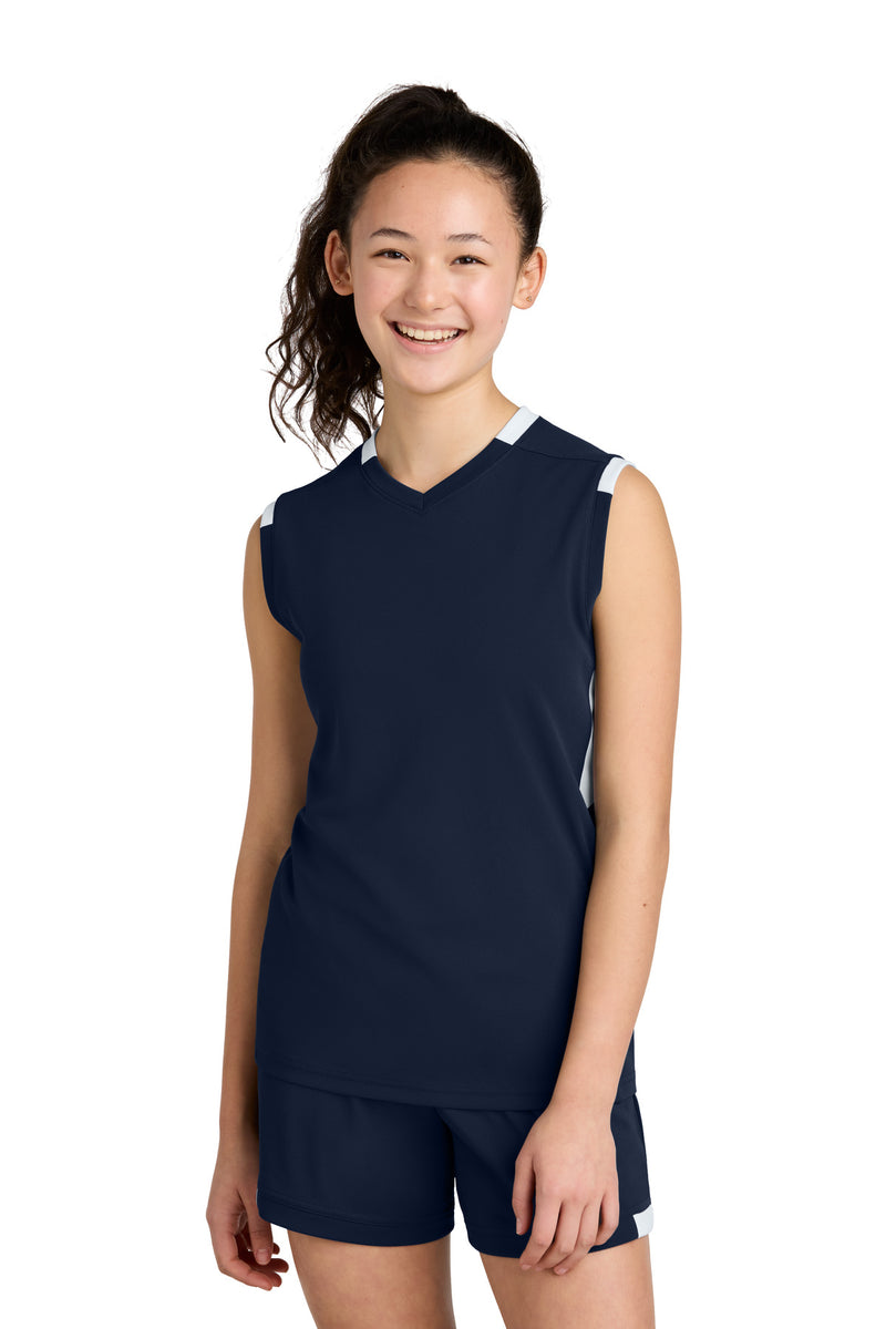 Load image into Gallery viewer, Sport-Tek Youth Club Sleeveless V-Neck YST441
