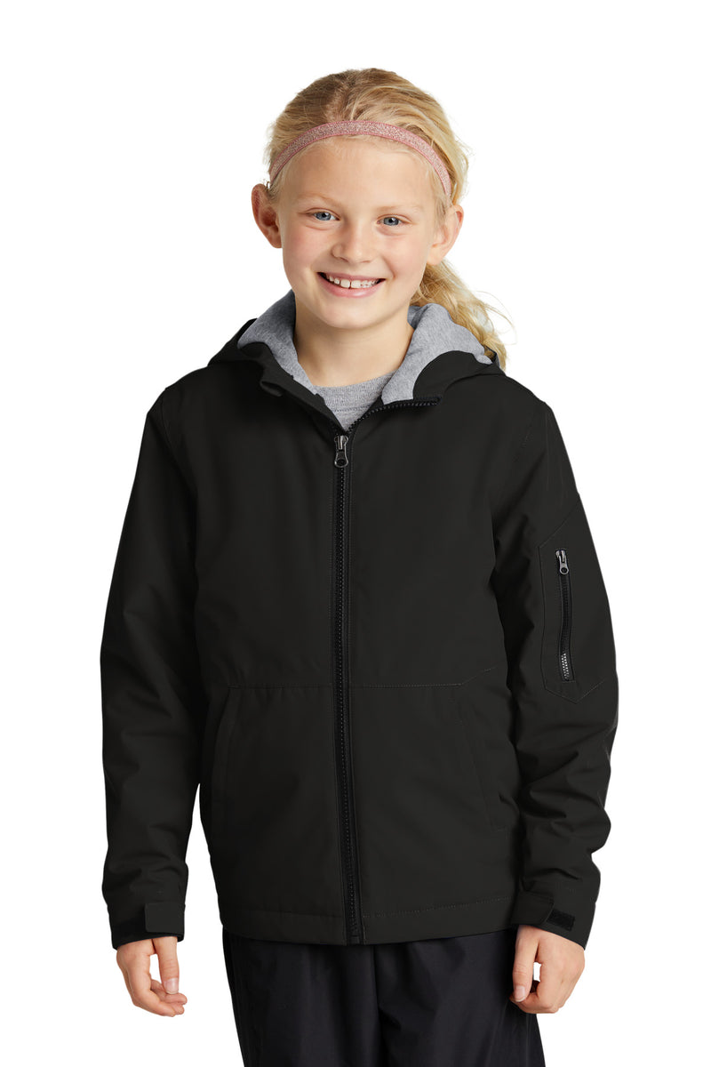 Load image into Gallery viewer, Sport-Tek Youth Waterproof Insulated Jacket YST56
