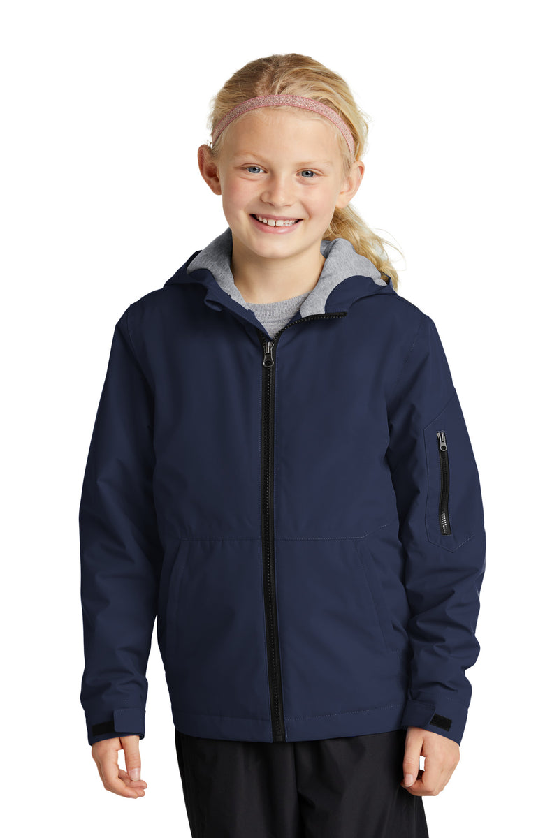 Load image into Gallery viewer, Sport-Tek Youth Waterproof Insulated Jacket YST56
