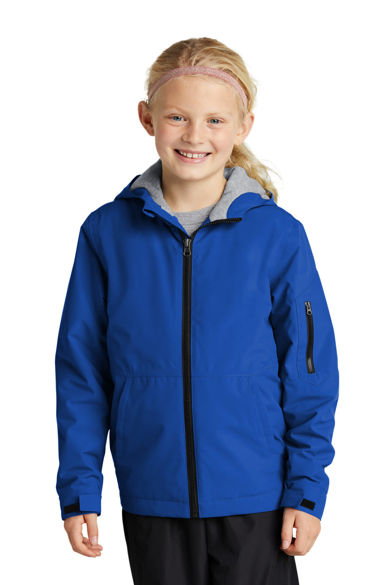 Load image into Gallery viewer, Sport-Tek Youth Waterproof Insulated Jacket YST56

