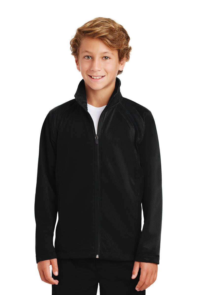 Load image into Gallery viewer, Sport-Tek Youth Tricot Track Jacket. YST90
