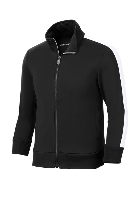 Sport-Tek  Youth Tricot Sleeve Stripe Track Jacket. YST94