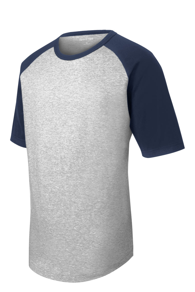 Load image into Gallery viewer, Sport-Tek Youth Short Sleeve Colorblock Raglan Jersey. YT201
