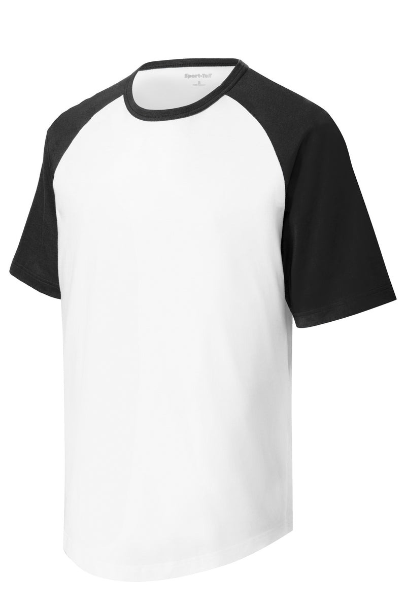 Load image into Gallery viewer, Sport-Tek Youth Short Sleeve Colorblock Raglan Jersey. YT201
