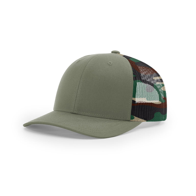 Load image into Gallery viewer, Richardson 112PM | Printed Mesh Trucker | Split Colors
