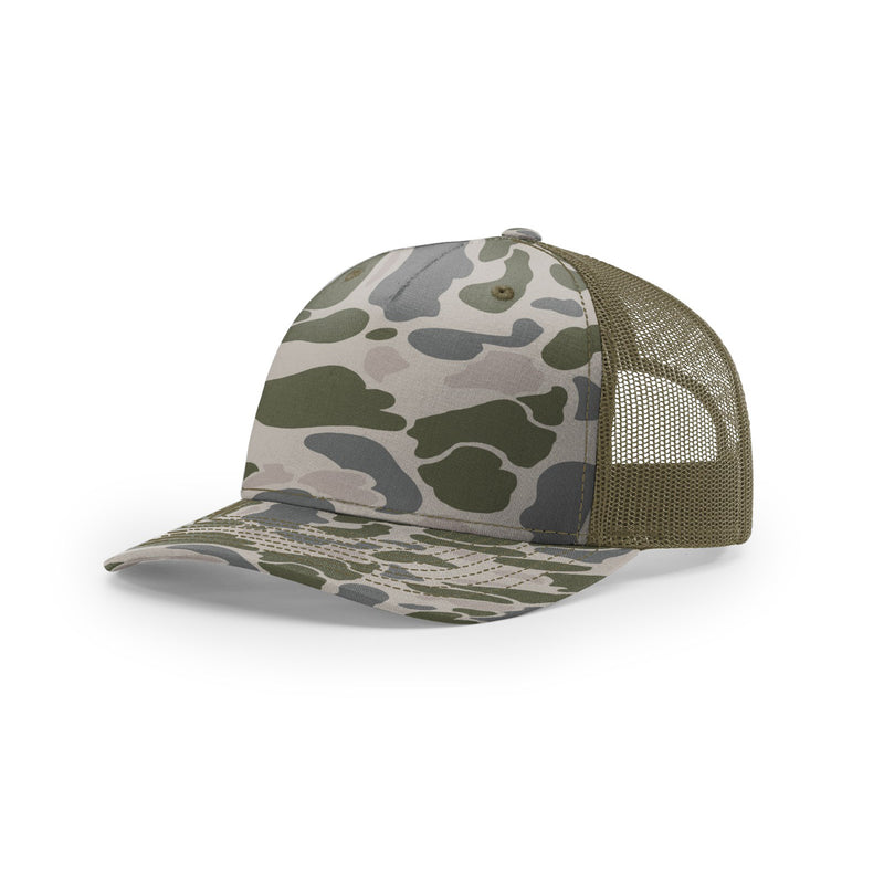 Load image into Gallery viewer, Richardson 112PFP | Printed Five Panel Trucker | Duck Colors
