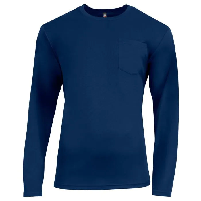 Load image into Gallery viewer, A4 Sprint Long Sleeve Pocket Tee N3521
